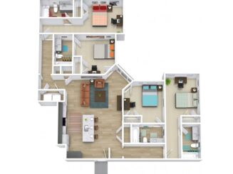 D3 Floor plan layout